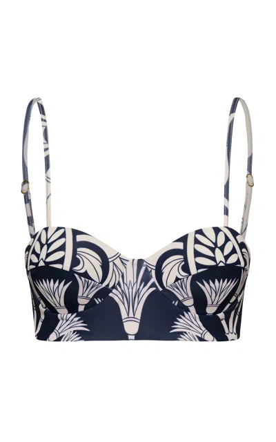 Andres Otalora Encanto Marino Bikini Top In Black