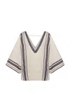 Andres Otalora Estas Conmigo Linen Blouse In Neutral