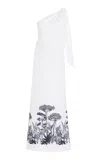 Andres Otalora Exclusive Costa Sur Linen Dress In White