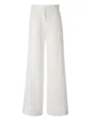 Andres Otalora Flared Wide-leg Trousers In White
