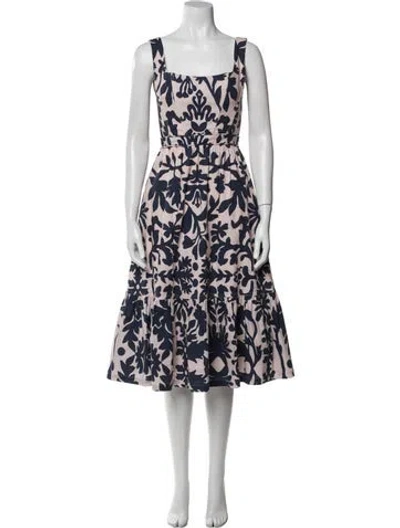 Pre-owned Andres Otalora Floral Print Midi Length Dress In Multi