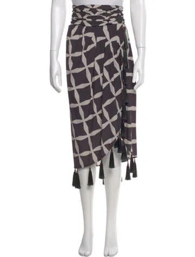 Pre-owned Andres Otalora Graphic Print Midi Length Skirt