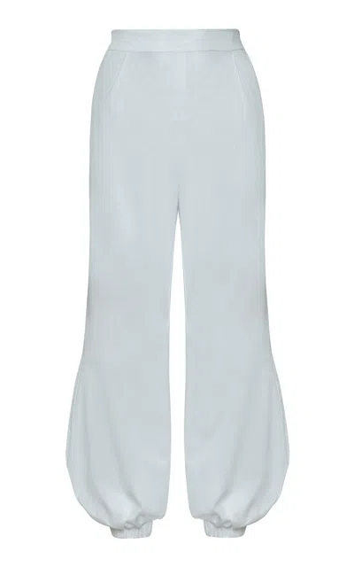 Andres Otalora Women's Hana Stretch-cotton Pants In White