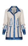 Andres Otalora Horizonte Interno Linen Top In Print