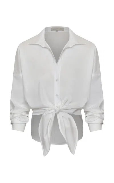 Andres Otalora Ilusion Natural Blouse In White