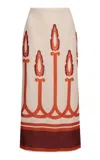 Andres Otalora Infinito Resplandor Midi Skirt In Print