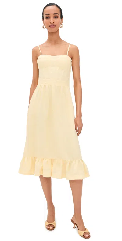 Andres Otalora Inspiras Dress Butter Yellow