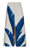Andres Otalora Isla Lejana Printed Cotton-twill Midi Skirt