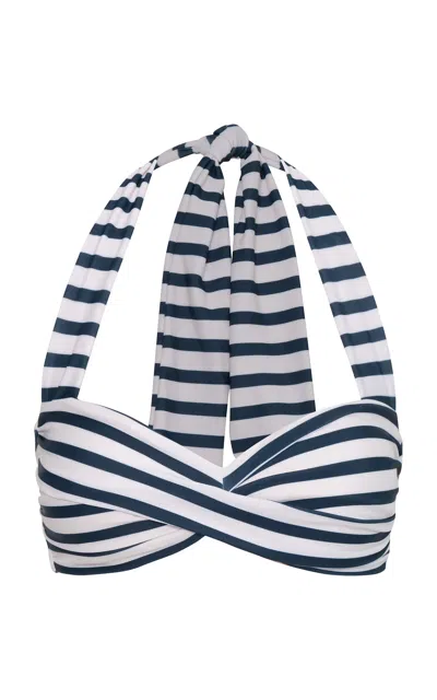 Andres Otalora Latida Bikini Top In Blue