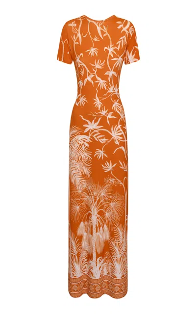 Andres Otalora Luma Maxi Dress In Orange