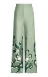 Andres Otalora Luz De Si Scuba Wide-leg Pants In Green