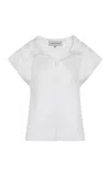 Andres Otalora Mahal Cotton Poplin Shirt In Off-white