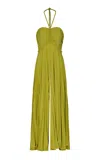 Andres Otalora Manglar Pleated Wide-leg Jumpsuit