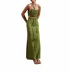Andres Otalora Mar De Ti Skirt In Pistachio Green In Multi