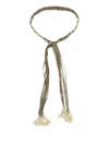 Andres Otalora Melany Beaded Belt In Green