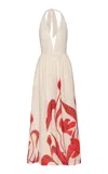 Andres Otalora Mi Esplendor Linen Gown In Red
