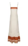 Andres Otalora Mis Raices Poplin Maxi Dress In Stripe