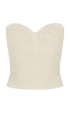 Andres Otalora Morenita Embroidered Linen Top