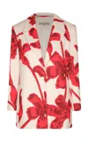 Andres Otalora Muy Viva Blazer Dress In Red