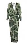 Andres Otalora Nuestro Presente Floral Jersey Maxi Dress In Multi