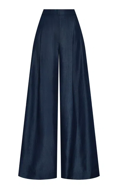 Andres Otalora Nuestro Verano Tencel Pants In Blue