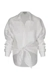Andres Otalora Obsesion Tie-front Linen Shirt