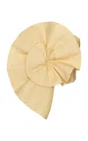Andres Otalora Ocres Rosette Linen Top In Yellow