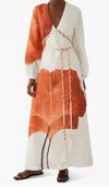 Andres Otalora Odisea Caribeña Tassel-detailed Linen Maxi Dress In Multi