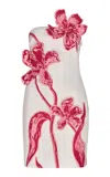 Andres Otalora Origen Esencial Embroidered Cotton Mini Dress In Floral