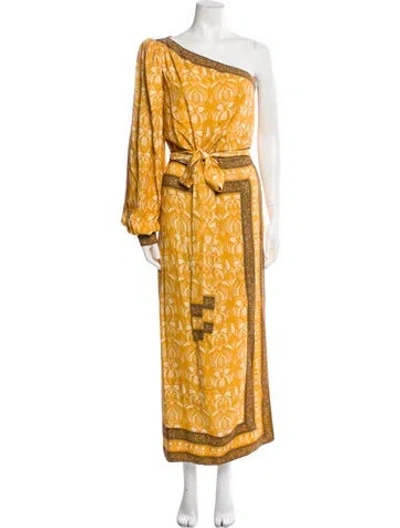 Pre-owned Andres Otalora Paisley Print Long Dress In Multi