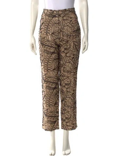 Pre-owned Andres Otalora Patterned Straight Leg Pants W/ Tags In Multi