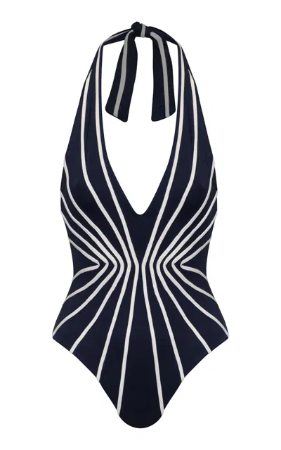 Andres Otalora Pausando Embellished One-piece Swimsuit In Multi