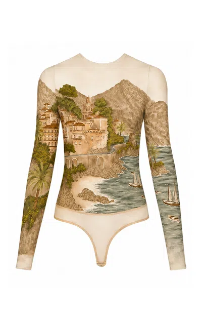 Andres Otalora Paz Interior Bodysuit In Gold