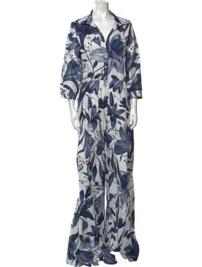 Pre-owned Andres Otalora Printed Jumpsuit In Blue