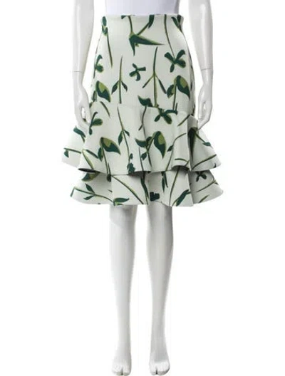 Pre-owned Andres Otalora Printed Knee-length Skirt In Green