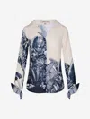 Andres Otalora Printed Linen Blouse