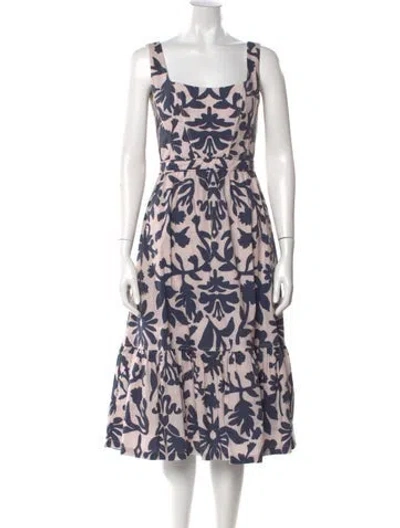 Pre-owned Andres Otalora Printed Midi Length Dress In Multi