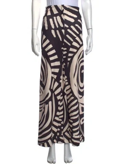 Pre-owned Andres Otalora Printed Wide Leg Pants In Multicolor