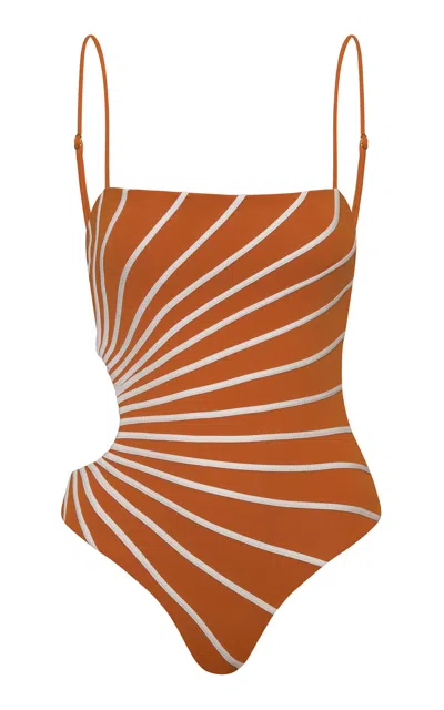 Andres Otalora Puerto Sereno One-piece Swimsuit In Yellow