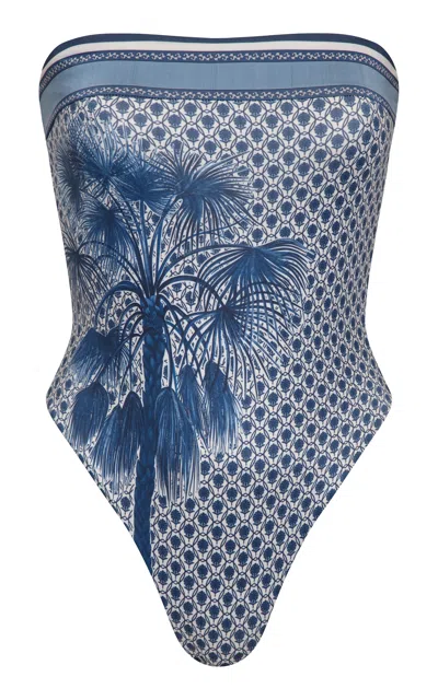 Andres Otalora Rafaga Serena One-piece Swimsuit In Blue