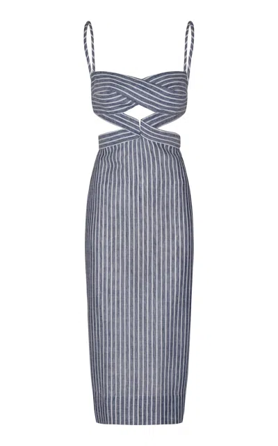 Andres Otalora Recuerdos Cutout Midi Dress