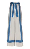 Andres Otalora Ritmo Noble Linen Pants In Blue