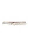 Andres Otalora Ritmos Leather Belt In White