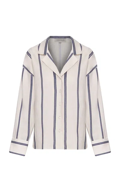 Andres Otalora Salinas Linen Shirt In Red
