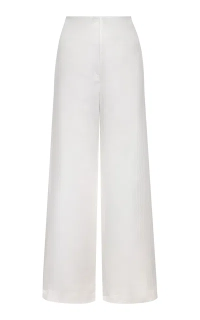 Andres Otalora Salmar Linen Pants In White