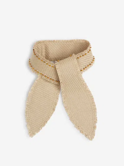 Andres Otalora Samantha Braided Belt In Beige