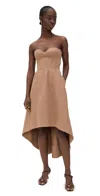 Andres Otalora Shahi Dress Camel In Camel