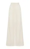 Andres Otalora Sumapaz Linen Wide Leg Pants In Off-white