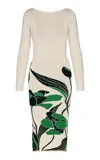 Andres Otalora Silueta Eterna Knit Midi Dress In Green