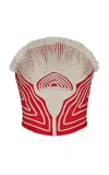 Andres Otalora Sol Quema Embroidered Linen Top